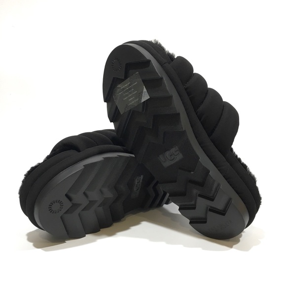 UGG Maxi Slide Platform Puffer Sandals -Black -Women’s US 10 -NEW - Picture 7 of 7